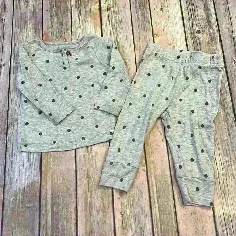 Carter’s Just One You Tan Polkadot Matching Set - Picture 4 of 7